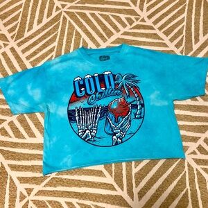 ROCK HEART Cold Chillin Graphic Crop Top Tee